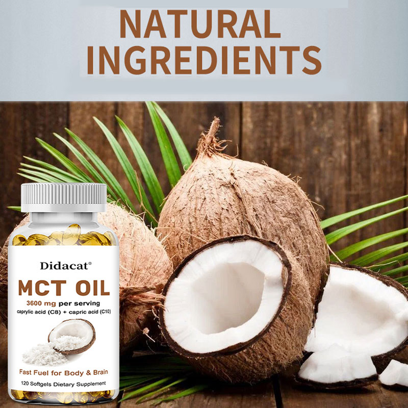 Mct Oil Coconut - Cápsulas de aceite puro MCT 3000
