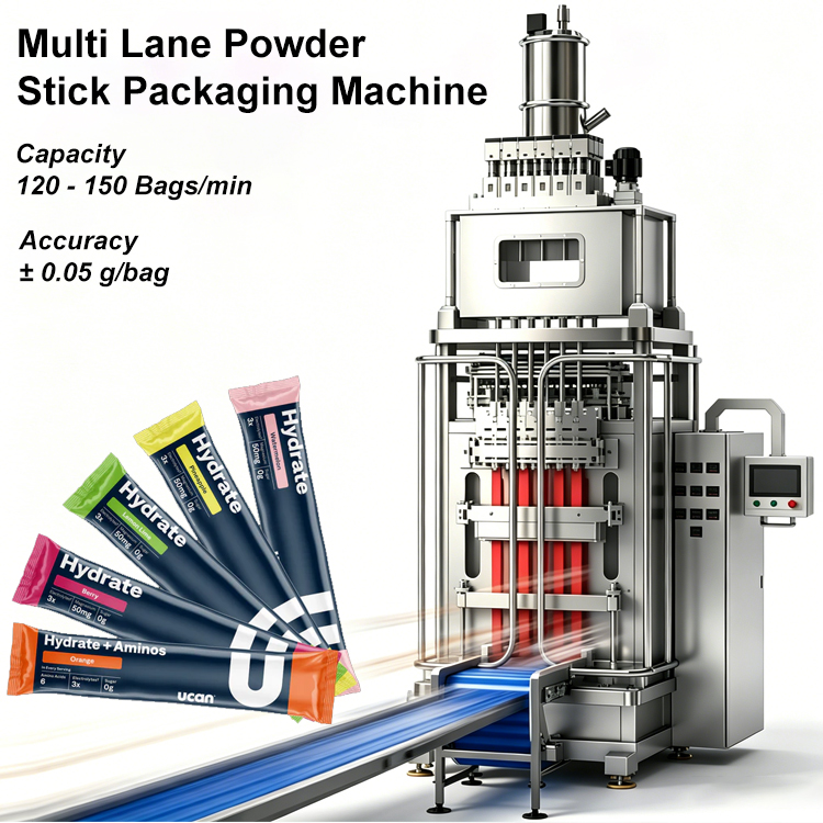 Electrolyte Powder Pack - Máquina Automática para Envasar Polvo de