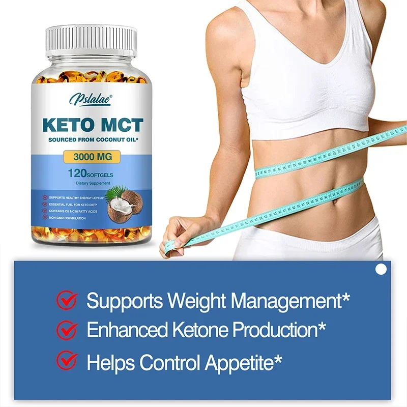 Keto MCT Oil Cápsulas de 3000  - Mct Oil Coconut reseña y precio