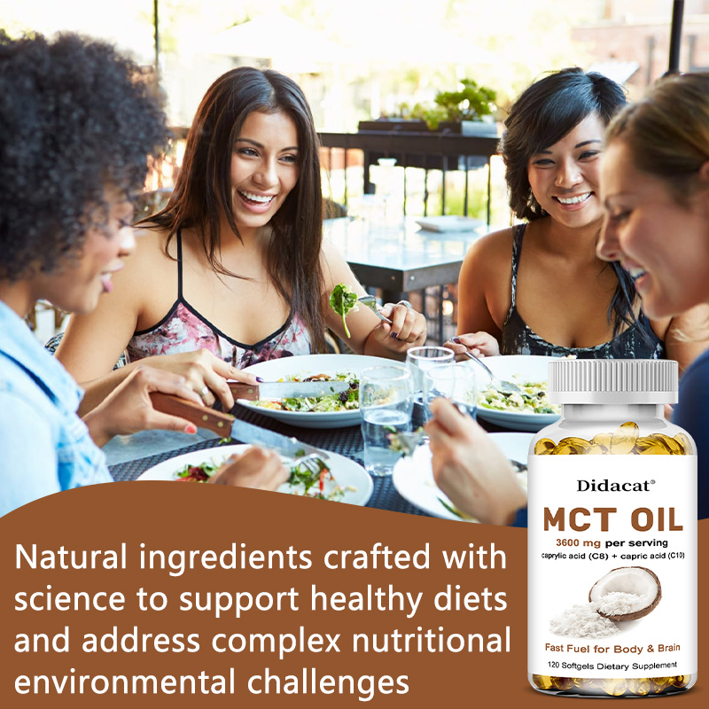 Cápsulas de aceite puro MCT 30 - Mct Oil Coconut reseña y precio