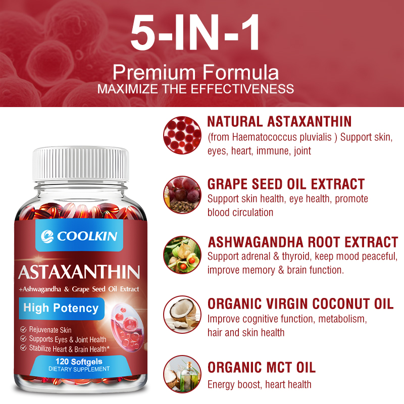 Suplemento de astaxantina con  - Mct Oil Coconut reseña y precio