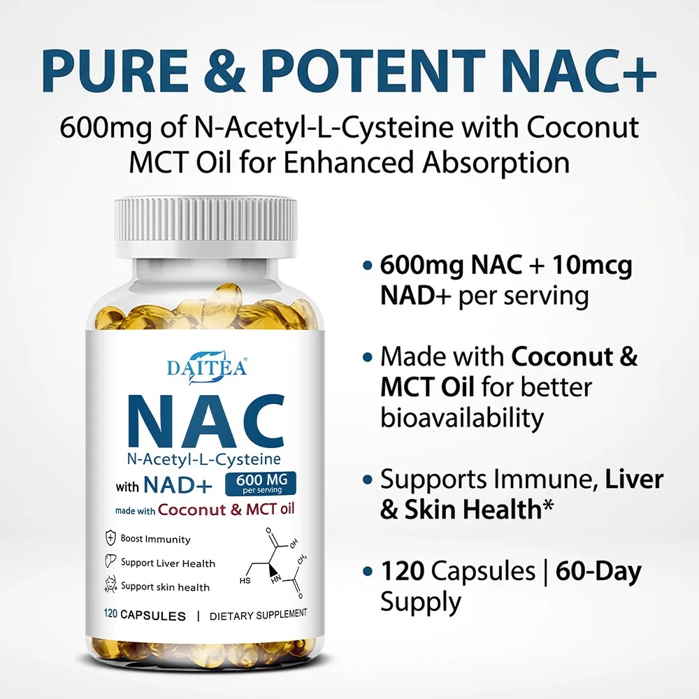 Suplemento NAC, Cápsulas de N- - Mct Oil Coconut reseña y precio