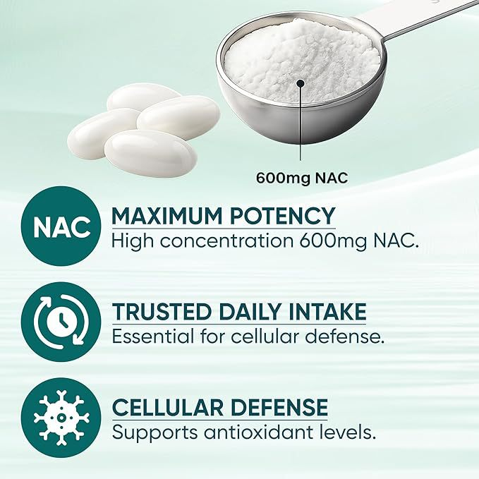 Cápsulas Blandas de NAC 600mg  - Mct Oil Coconut reseña y precio