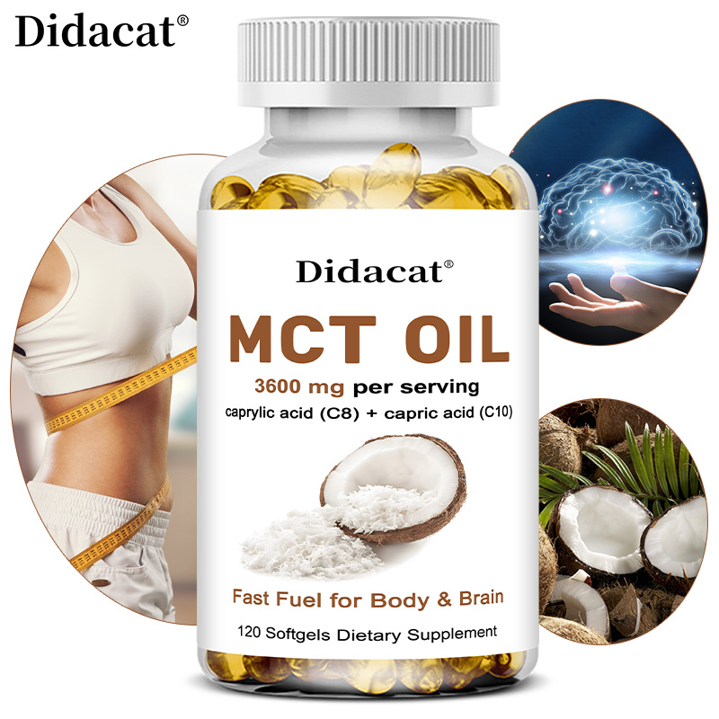 Aceite MCT 3600 mg C8 C10 Cáps - Mct Oil Coconut reseña y precio