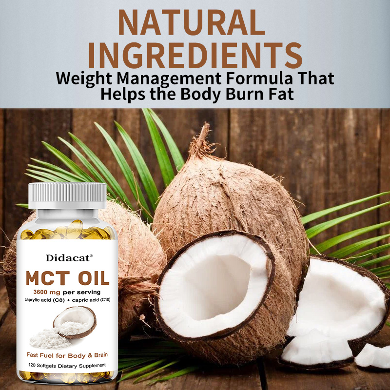 Aceite MCT 3600 mg C8 C10 Cáps - Mct Oil Coconut reseña y precio